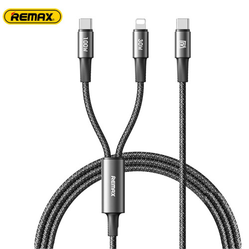 کابل شارژ 2 در 1 ریمکس CB25 توان 100W