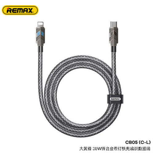 کابل شارژ لپ‌تاپ 65W ریمکس CB05 (Type-C-L)