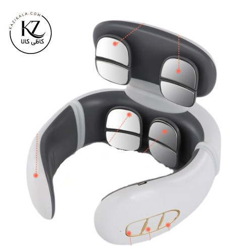 ماساژور گردن U شکل هوشمند 2025 مدل JK‑JT99 با EMS و گرمایش ملایم