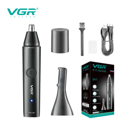 موزن گوش، بینی و ابرو وی جی آر VGR V-613 - اورجینال| دو کاره، شارژی و کاملا ضد آب