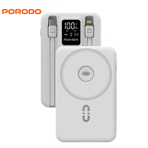 پاوربانک مگ سیف پرودو 10000mAh کابل دار مدل PD-PBFCH080