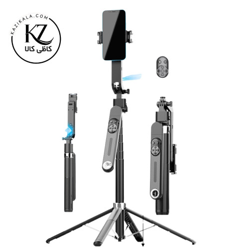 مونوپاد و سه پایه هوشمند UNIEAN Q515TK | ردیابی چهره 360 درجه و نور فلاش