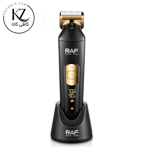 ماشین اصلاح بدن و خط زن RAF مدل R.4201 با تیغه سرامیکی و نمایشگر دیجیتال