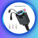 شارژر USB خودرو: 5 در 1 با قابلیت شارژ سریع 66 وات مدل جدید: شارژر کشویی ستاره‌ای به همراه خوشبوکننده هوا و 2 پورت USB