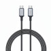 کابل شارژMIMTECH سوپر فست شارژ مدل 240W USB-C to USB-C با روکش کنفی (در طول‌های ۱.۲ و ۲ متری)