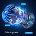 فن گردنی بدون پره LEDدار- مدل Suspension 2025