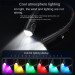 پنکه گردنی توربو با باتری 20000mAh و نورپردازی LED | 6 رنگ متنوع، بی‌صدا و بدون پره