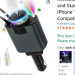 شارژر USB خودرو: 5 در 1 با قابلیت شارژ سریع 66 وات مدل جدید: شارژر کشویی ستاره‌ای به همراه خوشبوکننده هوا و 2 پورت USB