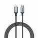 کابل شارژMIMTECH سوپر فست شارژ مدل 240W USB-C to USB-C با روکش کنفی (در طول‌های ۱.۲ و ۲ متری)